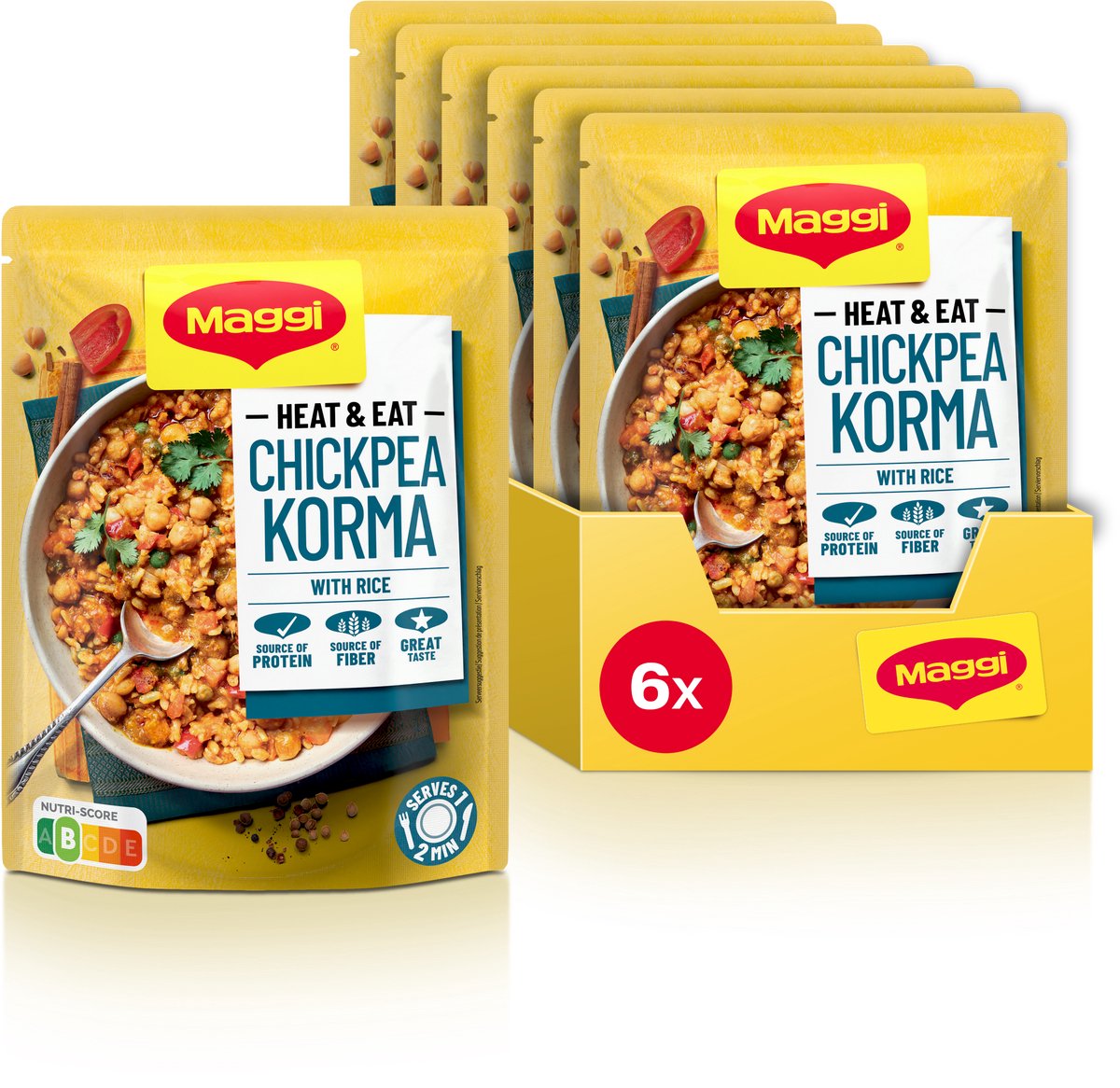Maggi heat eat korma curry 6x280g