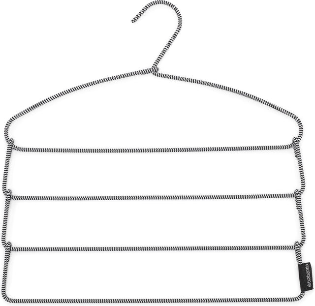 Brabantia soft touch broekenhanger - black white