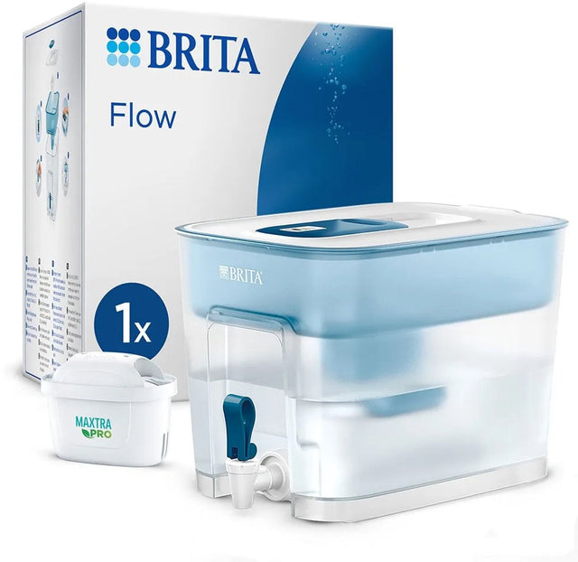 Brita - waterfilterkan - flow cool - waterfilter - waterdispenser - 8.2l - blauw - incl. 1 maxtra pro all-in-1 filterpatroon