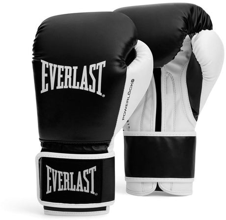 Everlast powerlock og training (kick)bokshandschoenen klittenband, zwart wit, 12-oz 12 oz