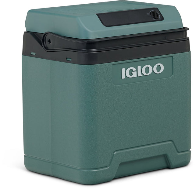 Igloo e27 koelbox - 27l - ac- en dc-aansluitingen - 20°c onder de omgevingstemperatuur - eco - groen