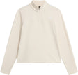 The north face w cedar trail grid fleece 1 4 zip jacket dames outdoorjas - white dune