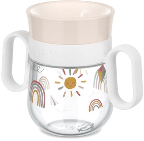 Mepal mio 360° drinkbeker - 200 ml - makkelijk vast te houden - kinderservies - sunshine rainbow