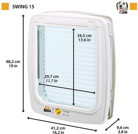 Ferplast cat flap swing 15 bronze plastic
