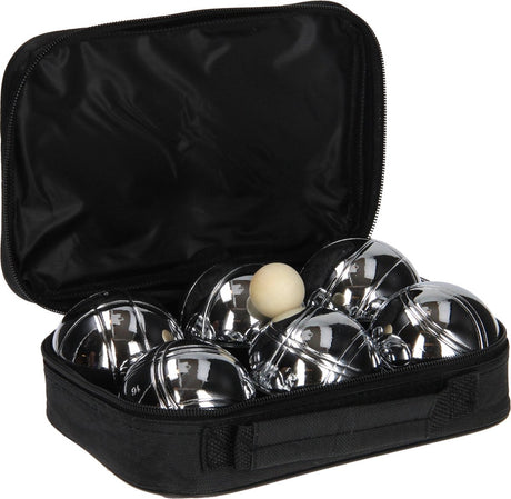 Get go jeu de boules set v - 6 ballen - chroom