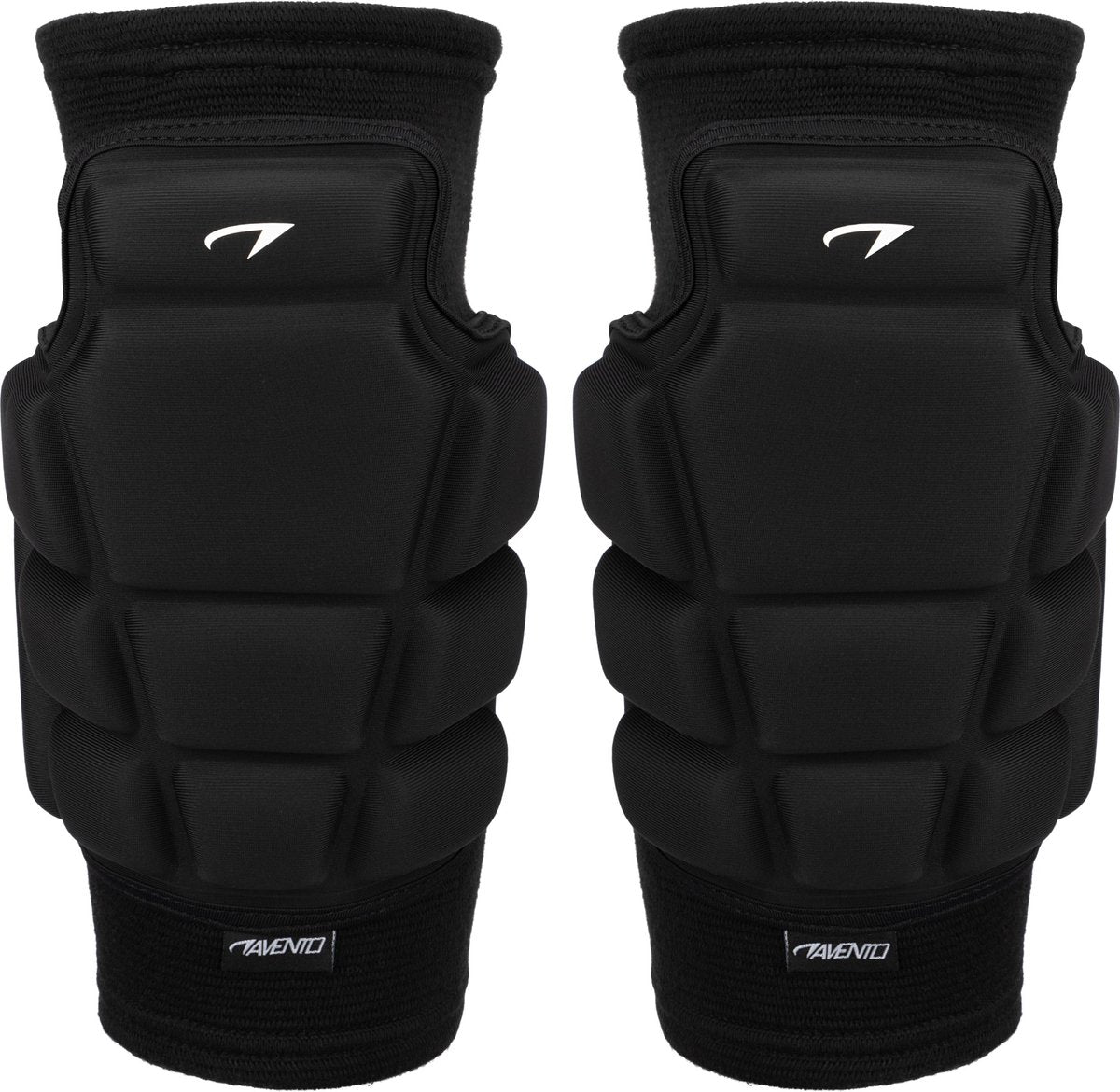 Avento knie beschermers - indoor sport knie beschermers - zwart - maat l