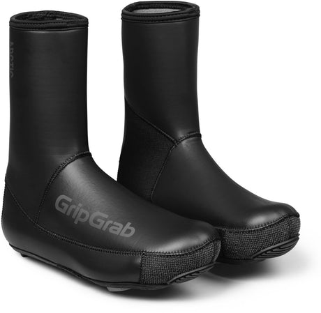 Gripgrab - arctic 2 waterproof strenge winter neopreen wielren overschoenen waterdicht met fleecevoering - zwart - unisex - maat l (42 43) 42 43