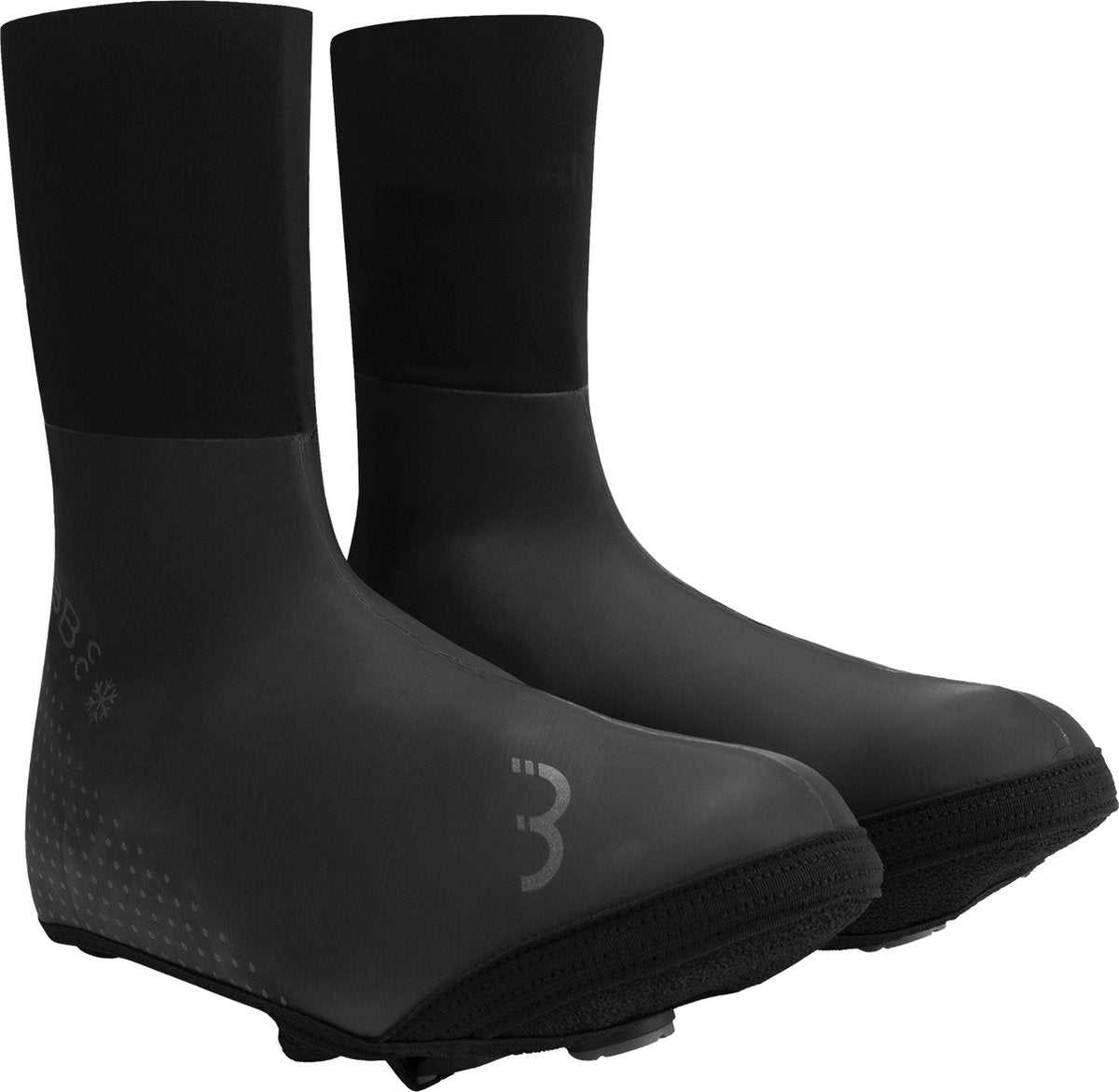 Bbb cycling ultrawear zipperless fiets overschoenen waterdicht - overschoenen wielrennen en mountainbike - thermo - zwart - maat 39 40 - bws-25