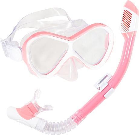 Atlantis abaco combo - snorkelset - duikbril - snorkel - kinderen - roze