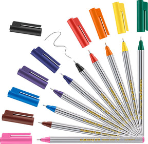 Edding 89 10 s office fineliner ef set - assorti 10 stuks - 0,3mm