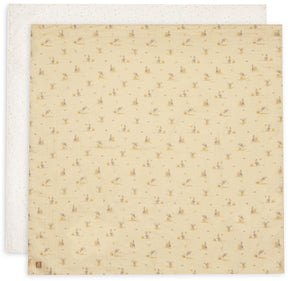 Jollein hydrofiele doek large - 115x115cm - kangaroots - 2 stuks