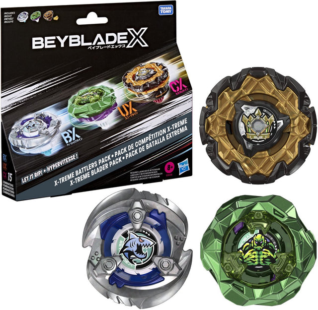 Beyblade x x-treme battlers pack - 3 tollen