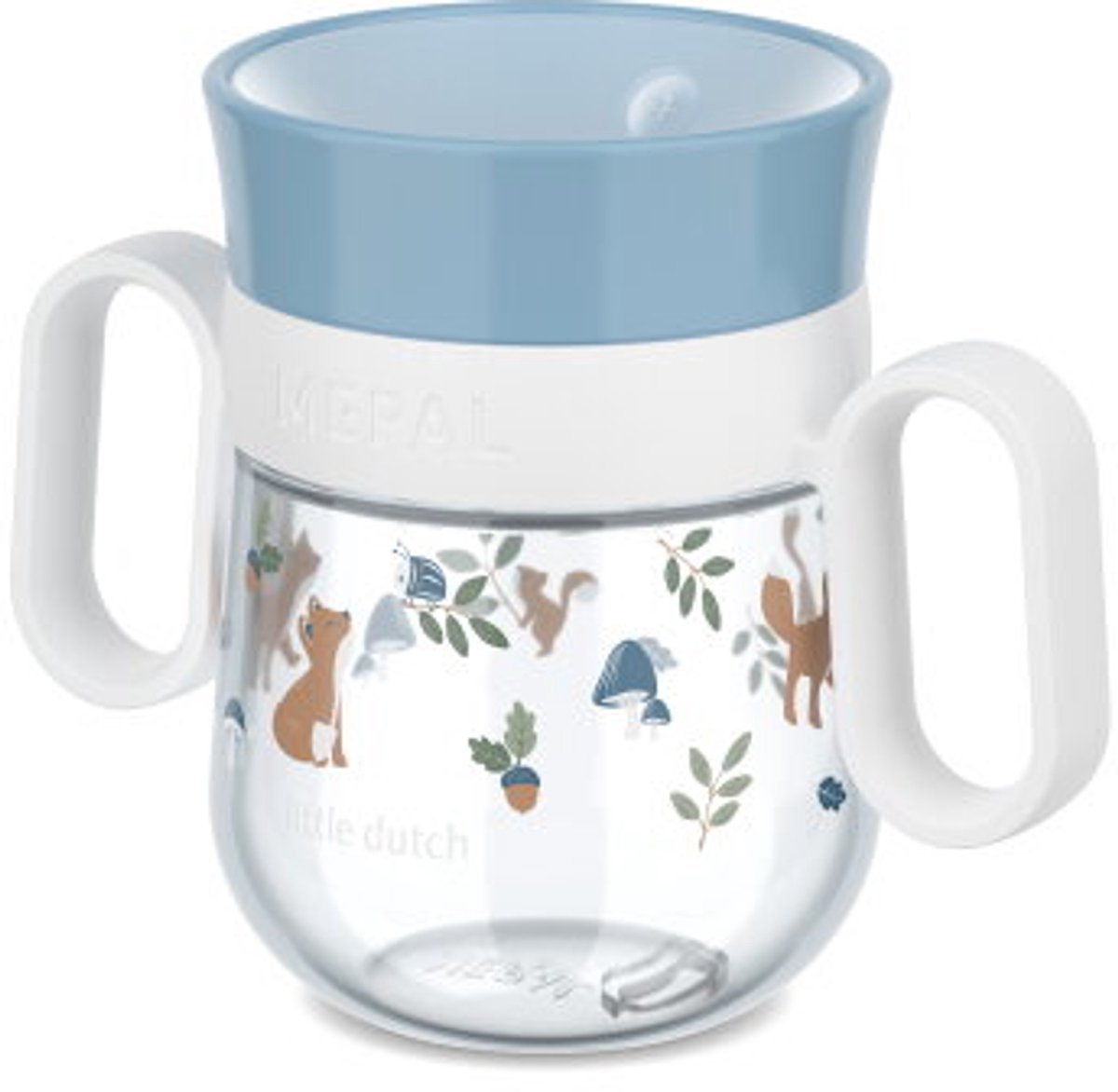 Mepal mio 360° drinkbeker little dutch - 200 ml - makkelijk vast te houden - kinderservies - forest friends