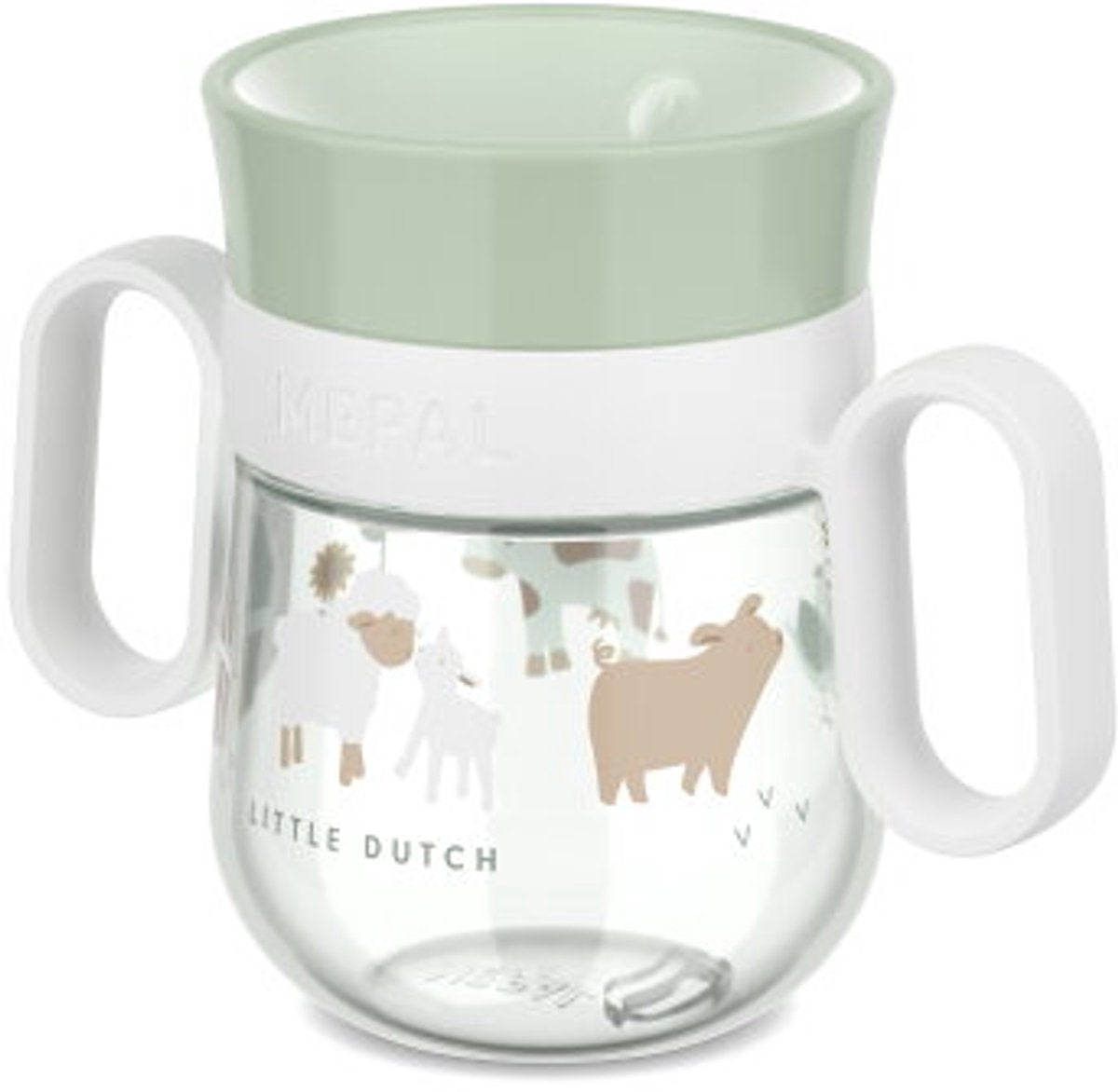 Mepal mio 360° drinkbeker little dutch - 200 ml - makkelijk vast te houden - kinderservies - little farm
