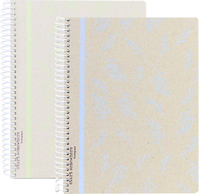 Kangaro ancor spiraalblok - ecologique - formaat a4 - met ruit 5mm - 2 stuks