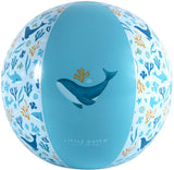 Little dutch strandbal blauw 35 cm ocean dreams