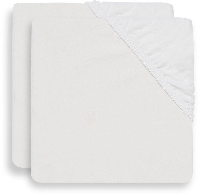 Jollein hoeslaken katoen 60x120cm white (2pack)