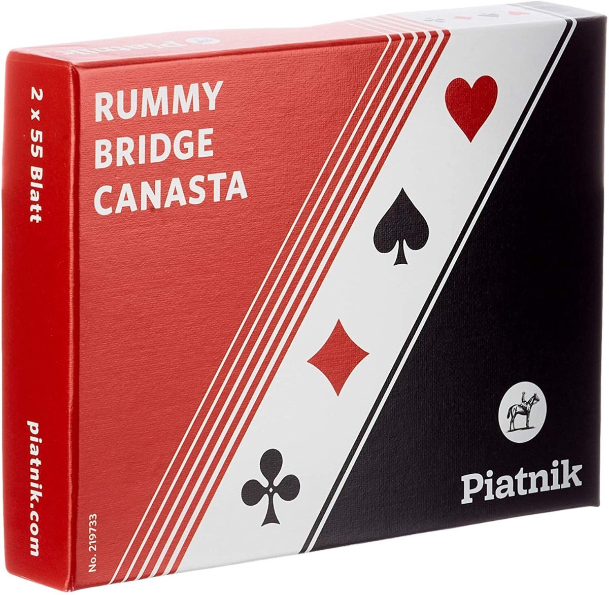 Piatnik bridge, rummy en canasta speelkaarten - dubbeldeks.