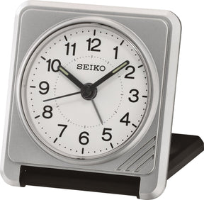 Seiko - zilverkleurige reiswekker qht015s
