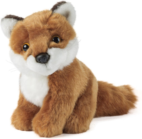 Living nature - knuffel - vos - zittend - 15 cm