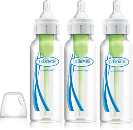 Dr. brown's options+ anti-colic babyfles - smalle halsfles - 250ml - 3 stuks