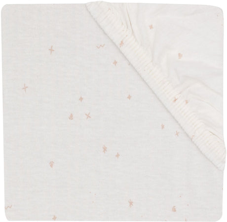 Jollein twinkling hoeslaken - 40 50 x 80 90 cm - jersey - wild rose