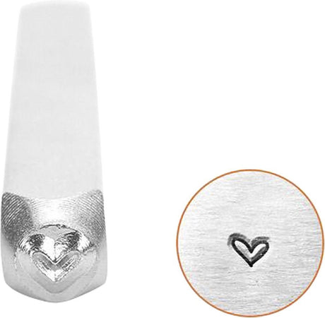 Impressart embossing stempel - hartvormig embossing stempel - diy stempelset - creatief stempel gereedschap - hobby embossing tool - papieren decoratie stempel - handgemaakte stempel - 65 mm - 1 stuk