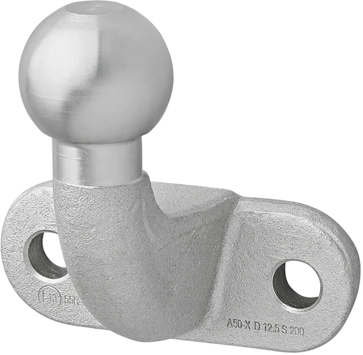 Proplus haakse trekhaakkogel ø50 mm – voor aanhanger, caravan en trailer – e-type gekeurd, max. 3500 kg – zilver