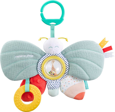Sophie la girafe sophie de giraf activiteitenvlinder – zintuiglijk babyspeelgoed met bijtring, rammelaar verschillende texturen – vanaf 3 maanden
