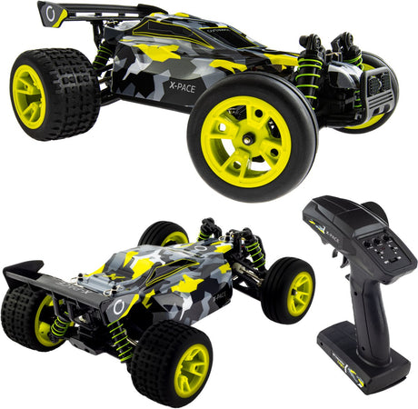Overmax x-pace - bestuurbare auto - 2 accu’s - 30 km u - 4x4 - 1:18 - bereik 100m - onafhankelijke vering - led’s - offroad rc auto volwassenen kinderen - afstandsbestuurbare auto voor buiten