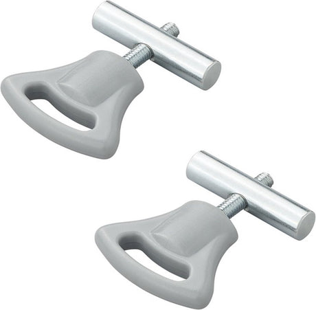 Proplus eindstop tentrail - kunststof knop - ø 8-10 mm - set van 2