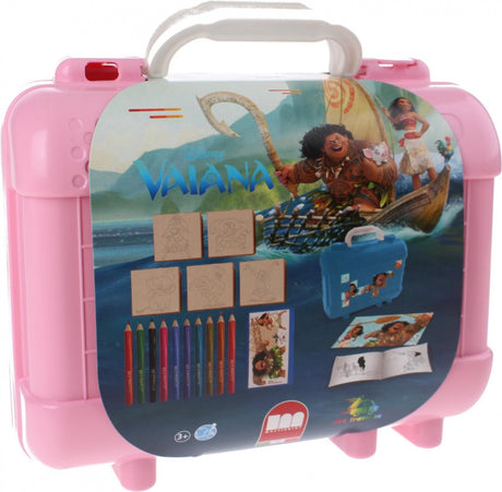 Ottosimon multiprint kleurset vaiana 19-delig roze