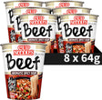 Nissin cup noodles - five spices beef noedels - instant noodles - 8 stuks