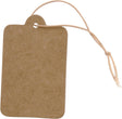 Creotime labels, lichtbruin, 25x40 mm, 100 stuk
