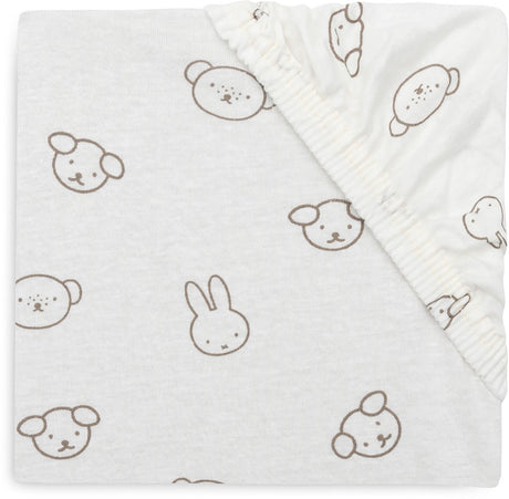 Jollein hoeslaken ledikant - 60x120cm - jersey - miffy and friends