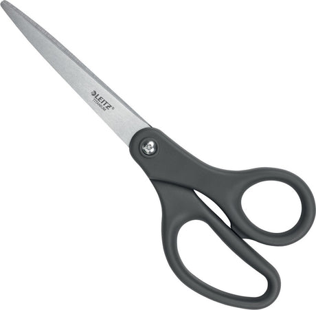 Leitz titanium schaar - 205 mm - ergonomische handgreep - donkergrijs