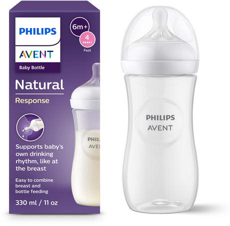 Philips avent natural response babyfles 330ml – flow 4- 1 fles - scy906 01