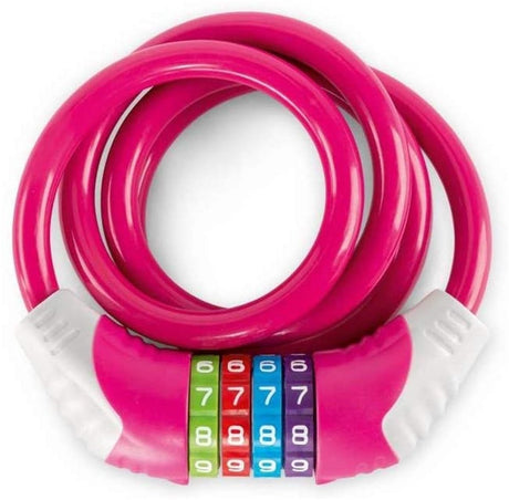 Puky veiligheids kabelslot roze