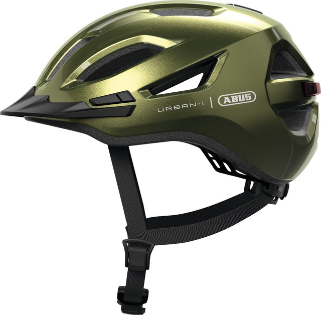 Abus fietshelm urban-i 4.0 pepper green m - 54-58 cm - groen - geschikt voor gebruik op elektrische fietsen - stadsfietsen - 270 g