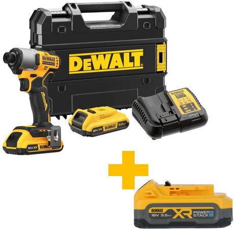 Dewalt dcf840d2t-qw | xr brushless slagschroevendraaier 18v in tstak (2x 2.0ah accu + lader) - dcf840d2t-qw