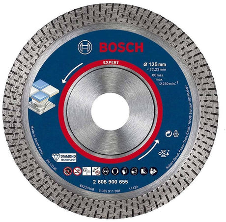 Bosch expert hardceramic serie - diamant doorslijpschijf - 125mm - precisie snijden - gladde randen
