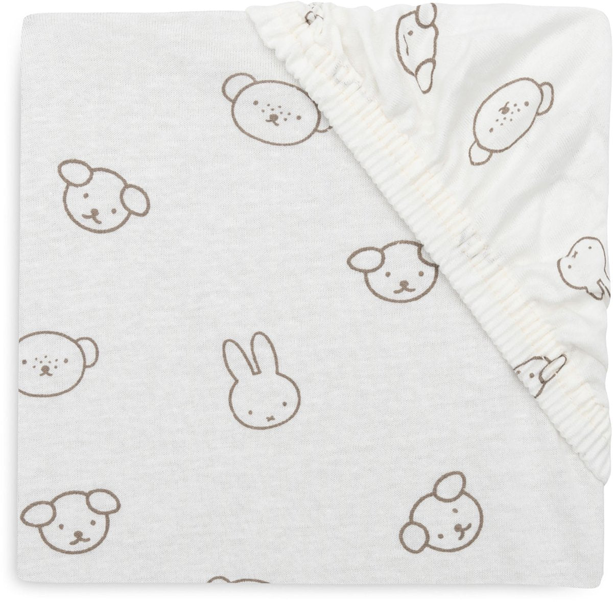 Jollein hoeslaken wieg - 40 50x80 90cm - jersey - miffy and friends