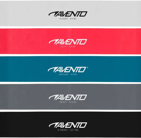 Avento fitness weerstandsbanden set latex - 5 niveaus