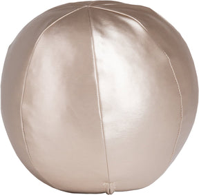 Woood rodeo bal kussen klein - metallic - naturel - 30x30x30