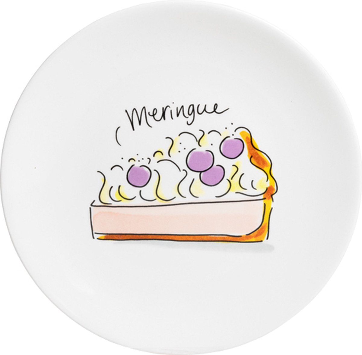 Blond amsterdam , even bijkletsen: bord meringue 18cm