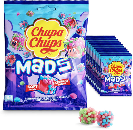 Chupa chups mads bessen uitdeelzakje (12x 115 gr)