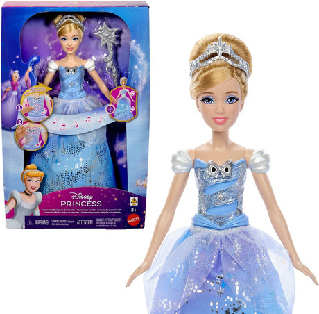 Mattel disney prinses assepoester – modepop met lichtshow en geluid