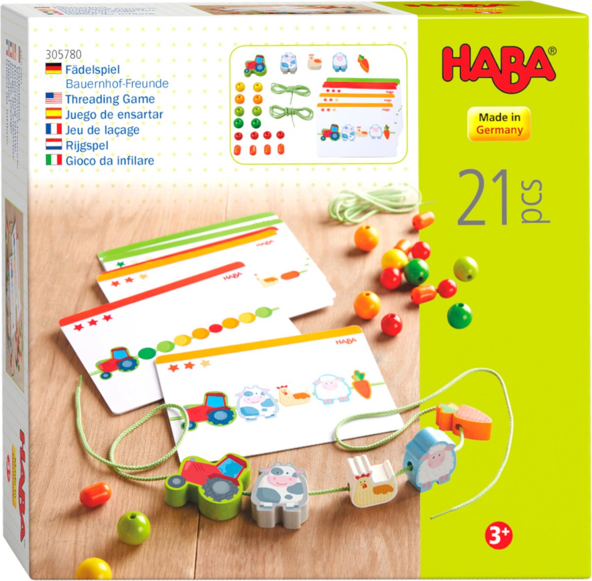 Haba rijgspel - boerderijvrienden