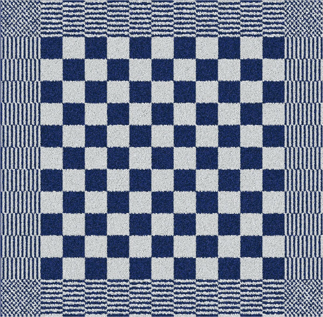 Ddddd - barbeque - 6x keukendoek - set van 6 stuks - keukenhanddoeken - 50x55cm - blauw