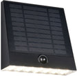 Rl live your light reality alvorada - wandlamp - zwart - incl. 1x smd 6 w - bewegingssensor - schemersensor - usb-aansluiting - helderheid instelbaar - oplaadbaar - zonne-energie - bewegingssensor en orientatielicht - hybrid solar - buitenverlichting - ip